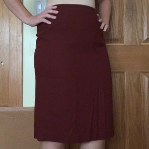 Thrifted Dark Red Pencil Skirt
